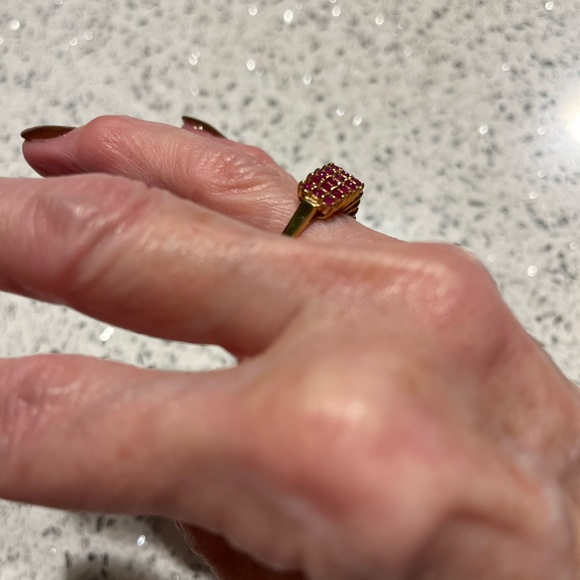 Ruby Pyramid Ring - Picture 8 of 8